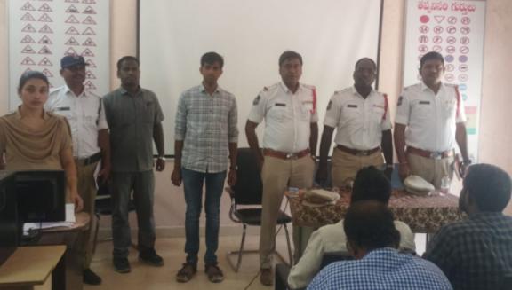 The Warangal Traffic Police counseled two-wheeler riders who had undergone silencer replacement.