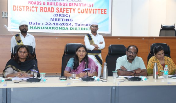 All steps should be taken regarding road safety in the district. Hanamkonda District Collector Pravaniya