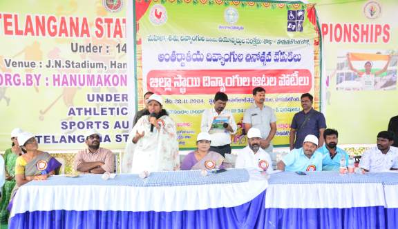 mp Dr kadiyum kavia addressing disable welfare programme