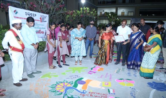 hanamkonda dist collector attended voter registration awareness programme