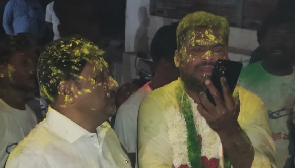 sarpanch mohammed razzaq congress party win