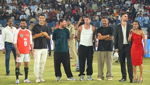 lionel messi football hyderabad 