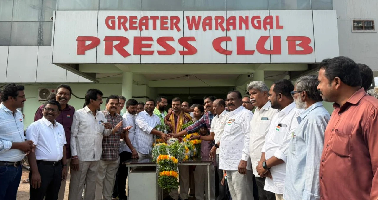 republic day celebrations press club warangal