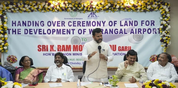 warangal mamunoor airport construction