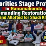 minorities protest shadi khana land