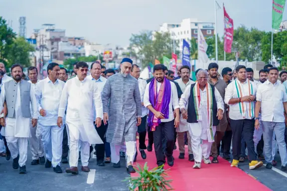 cm revanth reddy and mp asaduddin awiasi developments work
