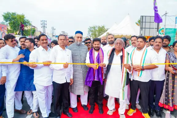 cm revanth reddy and mp asaduddin awiasi developments work