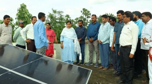 warangal collector on solar installation