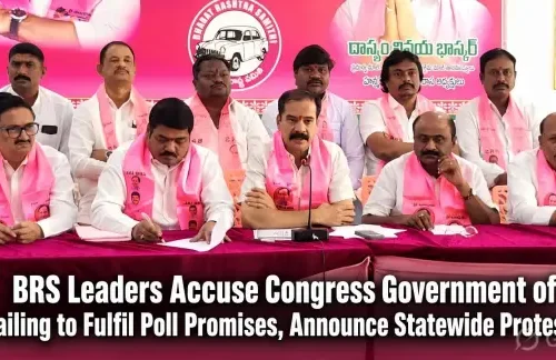 BRS Leaders Accuse Congress Government of Failing to Fulfil Poll Promises, Announce Statewide Protests