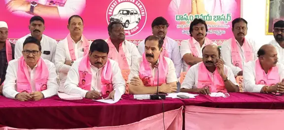 BRS Leaders Accuse Congress Government of Failing to Fulfil Poll Promises, Announce Statewide Protests 